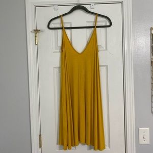 mustard yellow boutique dress